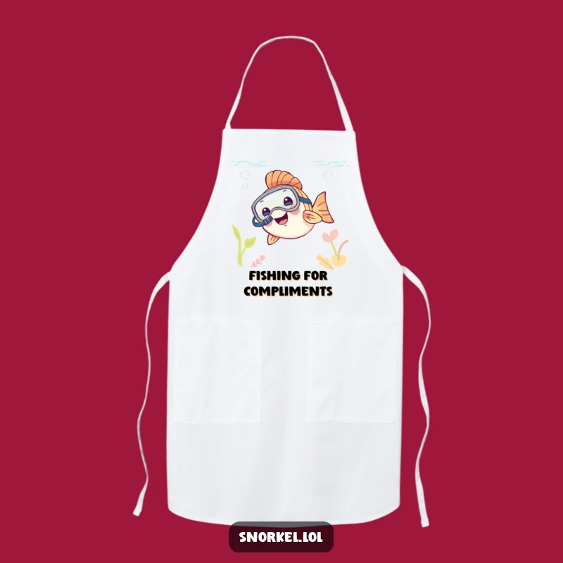 Funny Fish Snorkeler Apron: Cook with Ocean Fun, Perfect Gift!