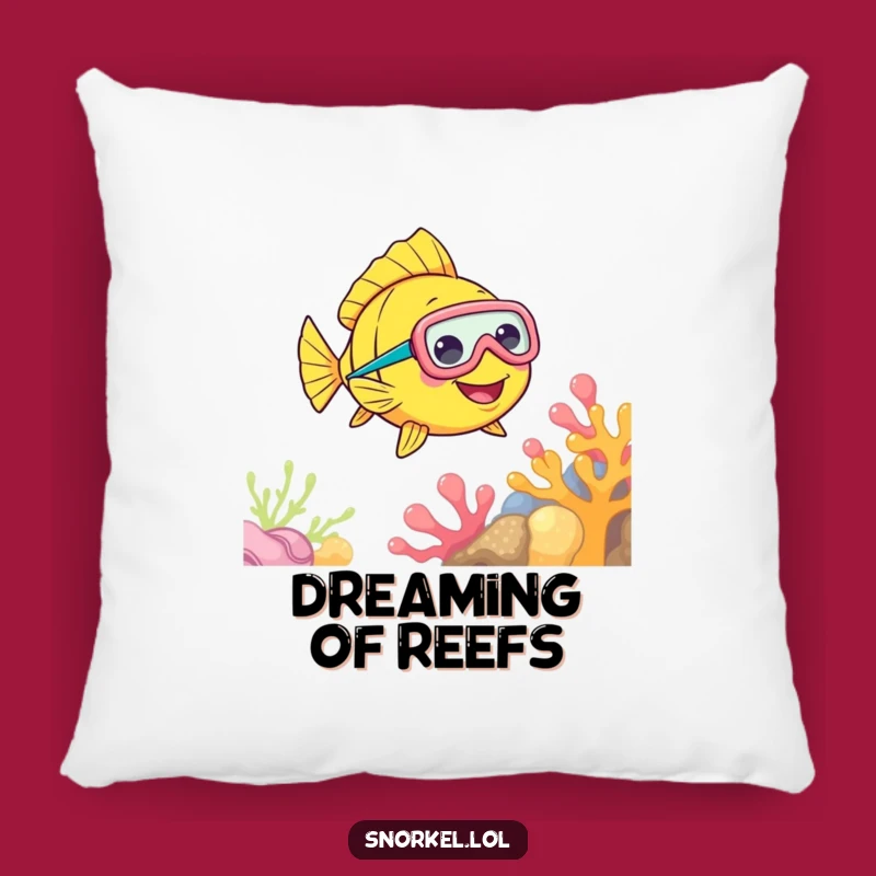 Funny Fish Snorkel Pillow: Soft Comfort & Cheerful Gift