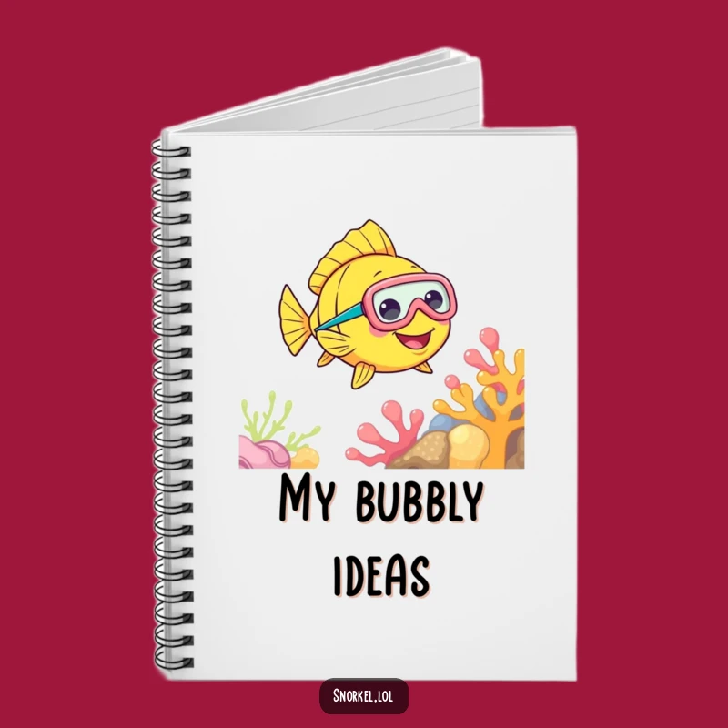 Funny Fish Snorkel Notebook: Journal & Cheerful Ocean Gift