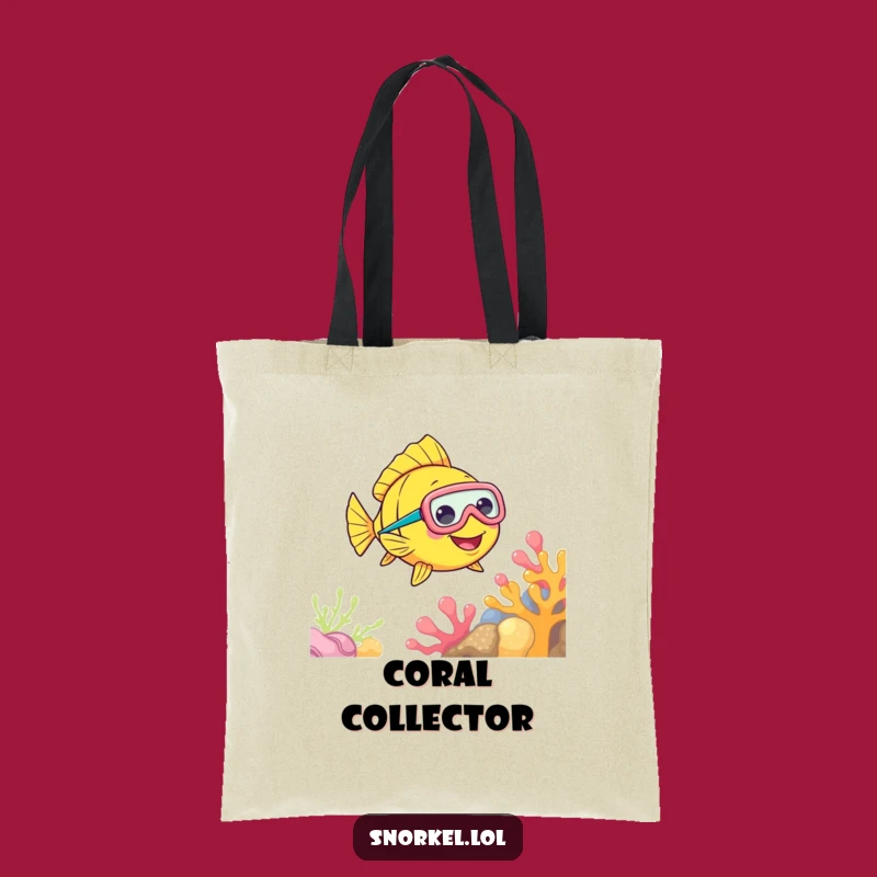Funny Fish Snorkel Tote: Carry Color & Coral Reef Gift